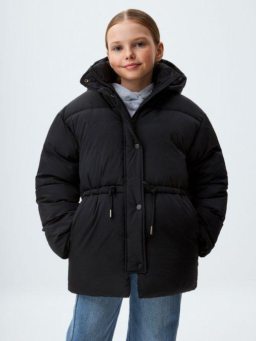 Куртка для девочек демисезонная с капюшоном зимняя