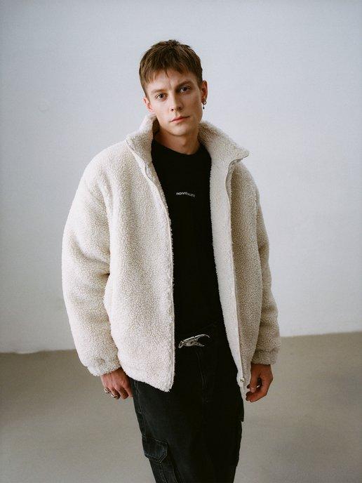 Куртка мужская из искусственного меха утепленная зимняя