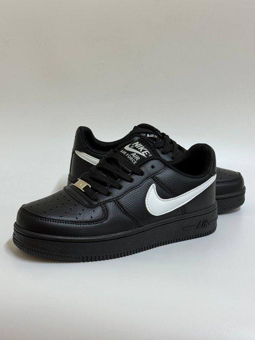 Кроссовки air force 1 черные форсы