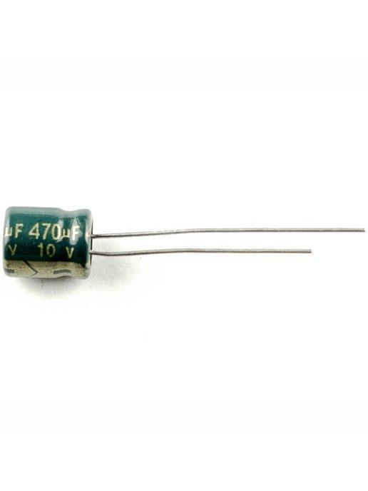 Конденсатор электролитический 10V, 470uF, 1 шт