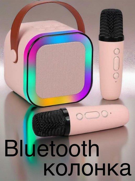 Портативная колонка Bluetooth с караоке с двумя микрофонами