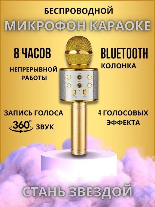 Микрофон караоке беспроводной детский колонка