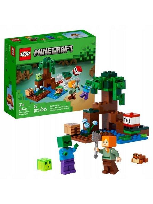 Конструктор LEGO Minecraft Приключение на болоте 65 деталей