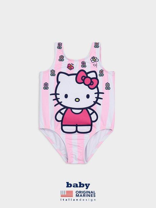 Купальник слитный для бассейна и пляжа Hello Kitty