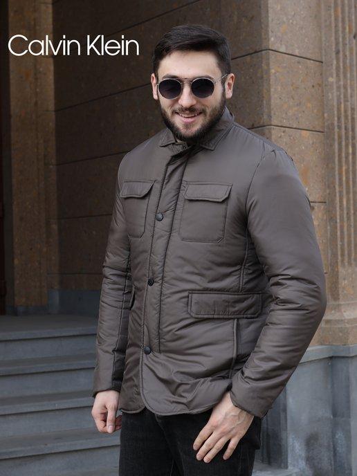 Куртка Calvin Klein весенняя стеганая теплая куртка-пиджак