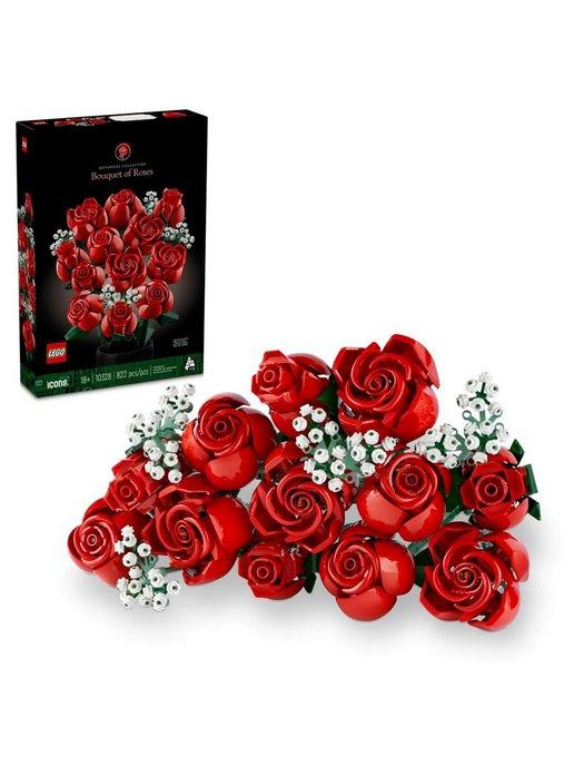 Конструктор Icons Bouquet of Roses Букет роз 822 дет