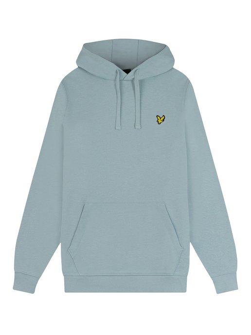 Lyle & Scott | Худи с капюшоном бирюзовое спортивное хлопок 100%