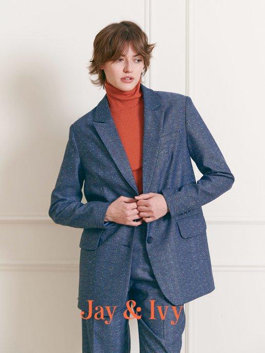 Жакет пиджак с мужского плеча oversize классический
