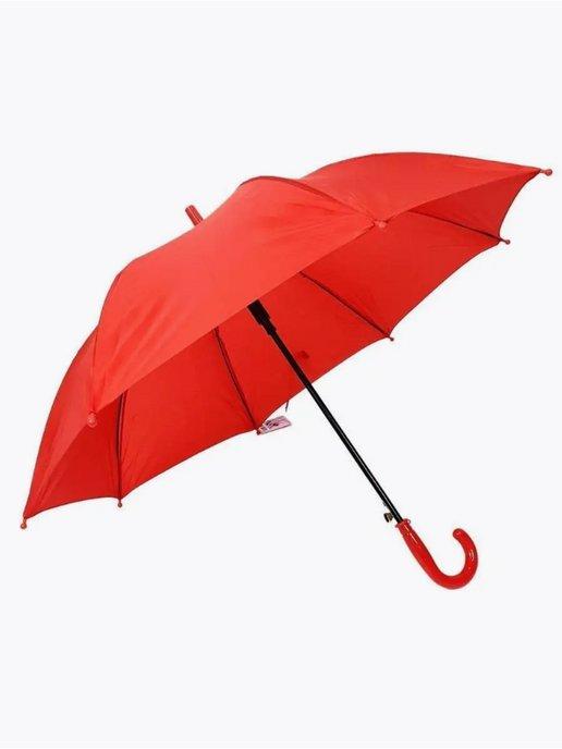 Зонт детский красный полуавтомат