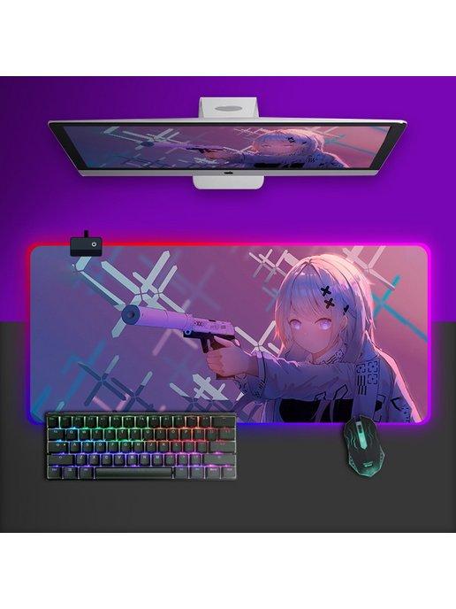 Игровой коврик для мыши RGB с принтом CS GO 60*30*0.4 см