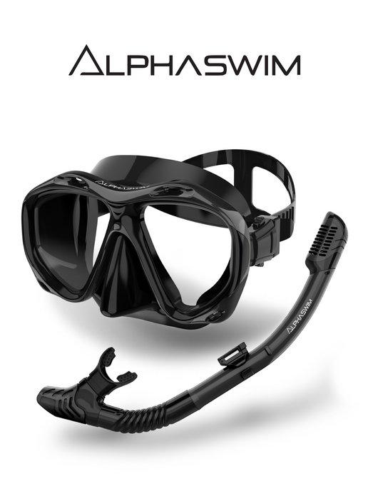 маска для плавания с трубкой для снорклинга