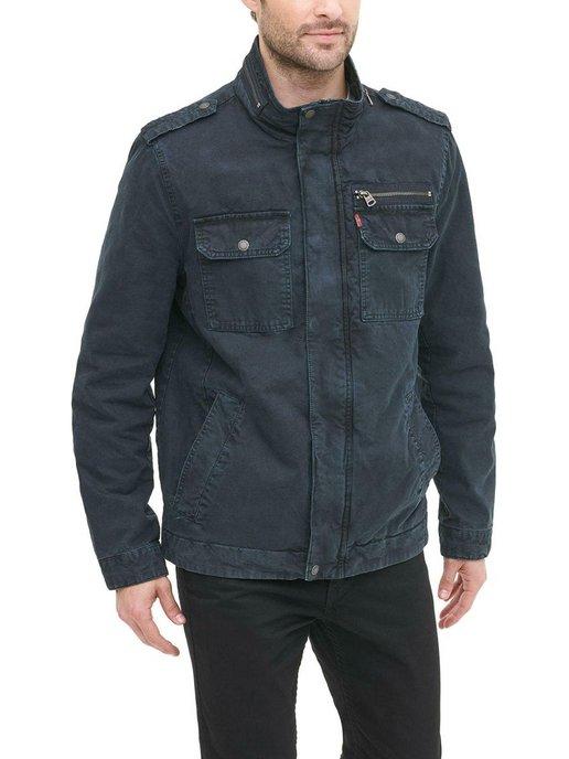 Куртка Men Washed Cotton Hooded Military Jacket