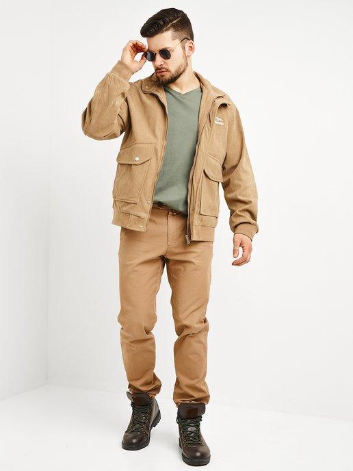 Куртка мужская демисезонная однотонная с карманами