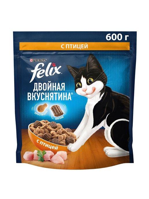 Сухой корм для кошек, с птицей - 600 г