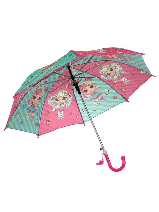 Зонт детский полуавтомат куклы модницы r-45см