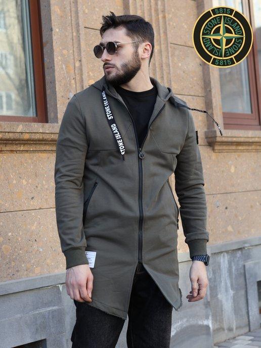 Urbano Wear | Мантия Stone Island удлиненная с капюшоном