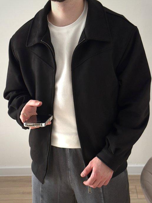 TRYON | Куртка демисезонная замшевая с воротником