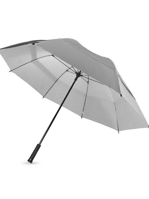 ПСВ | Зонт-трость Cardiff, серебристый, диаметр 127 см