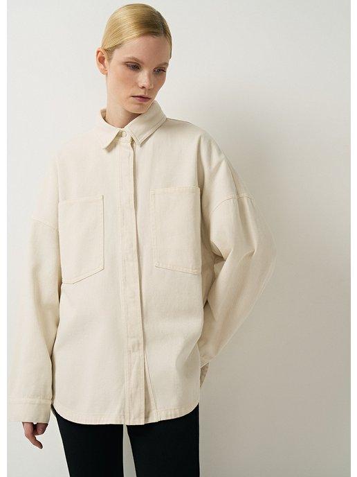 Куртка-рубашка хлопковая оверсайз на кнопках