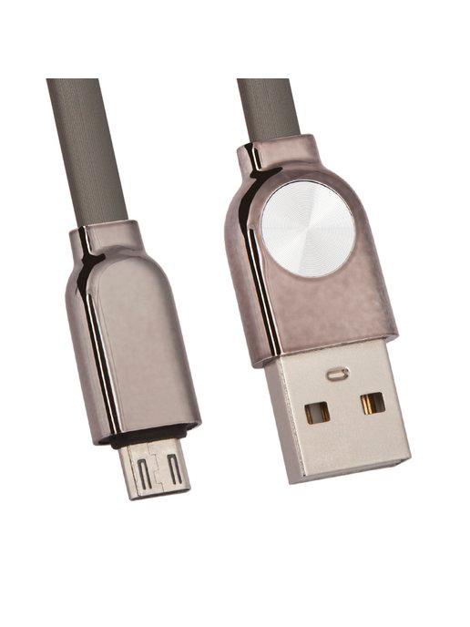 Кабель MicroUSB USB для зарядки 2,4А плоский