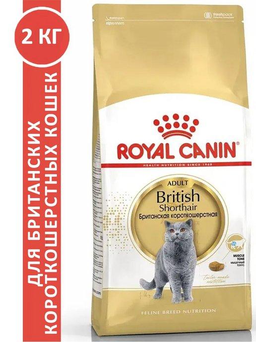 British Shorthair Adult для кошек 2 кг британская