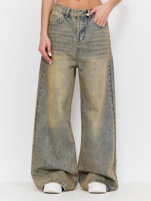 Широкие джинсы багги у2к винтажные