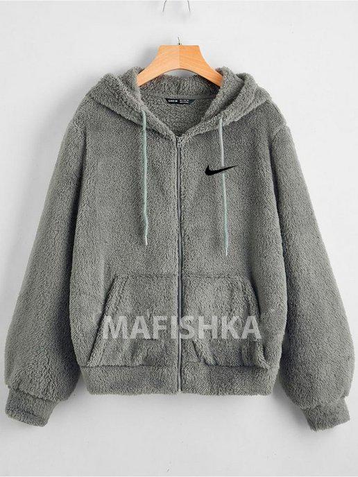 MAFISHKA | Zip-худи барашка с вышивкой Nike