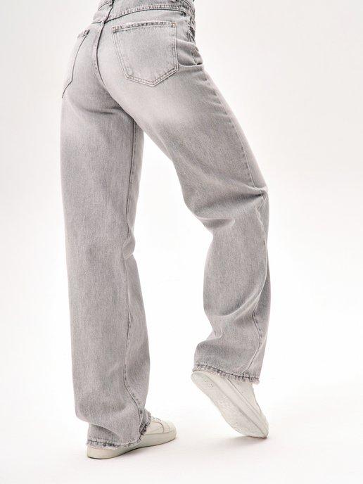 джинсы широкие прямые трубы палаццо свободного кроя
