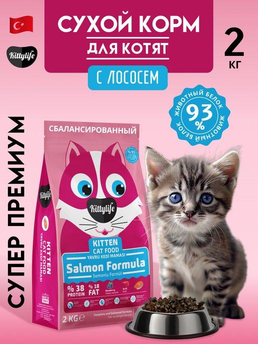 KittyLife | Сухой корм для котят лосось 2 кг