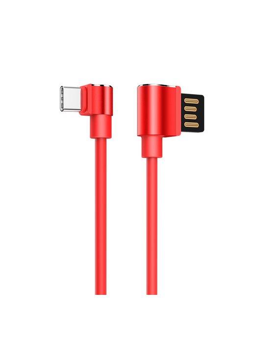 Кабель USB U37 Long roam USB-Type-C, 1.2 м, красный