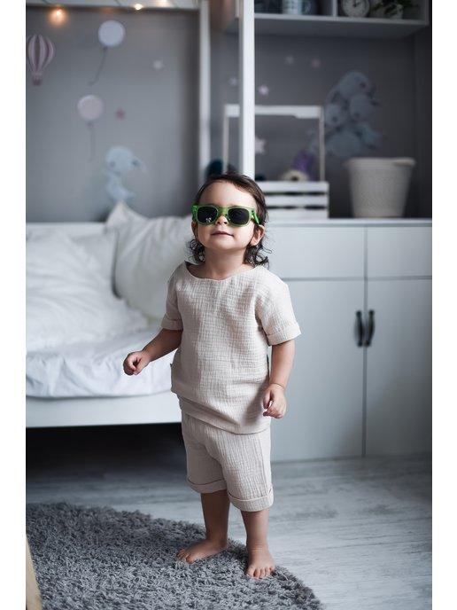 Innate style | Детский костюм из муслина шорты и футболка