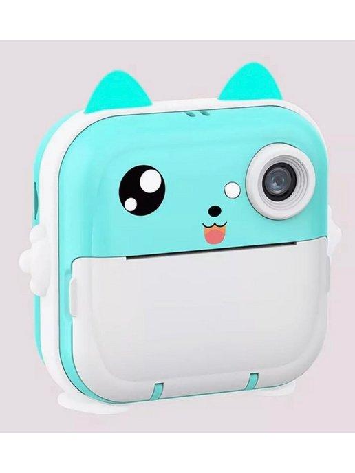 Детский фотоаппарат мгновенной печати CuteBuddy Blue