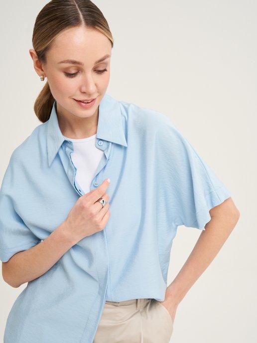 Блузка летняя с коротким рукавом, рубашка