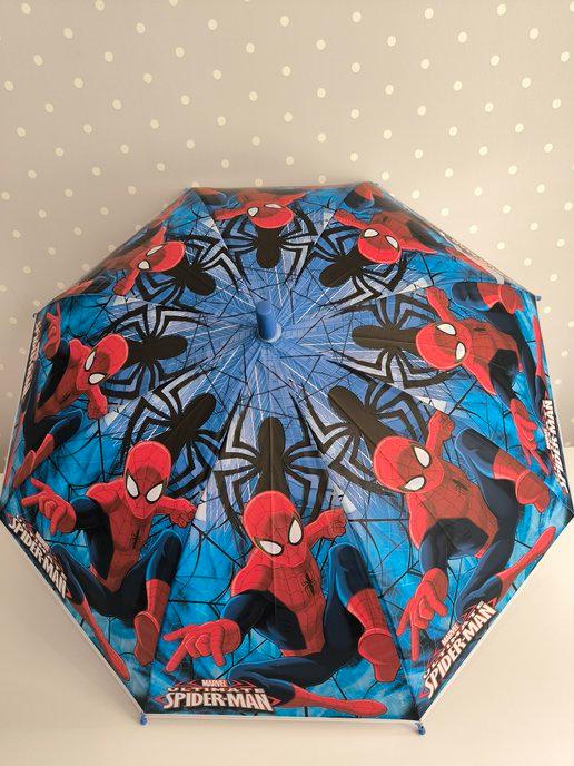 Детский зонт Человек паук черный