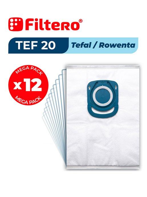 Мешки для пылесоса TEFAL, Rowenta TEF 20 Mega Pack, 12 шт