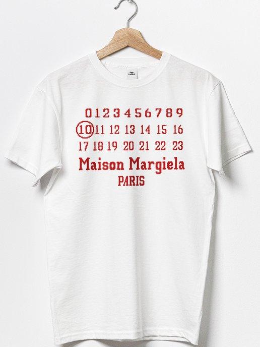 Футболка с принтом Maison Margiela Мейсон Маржела