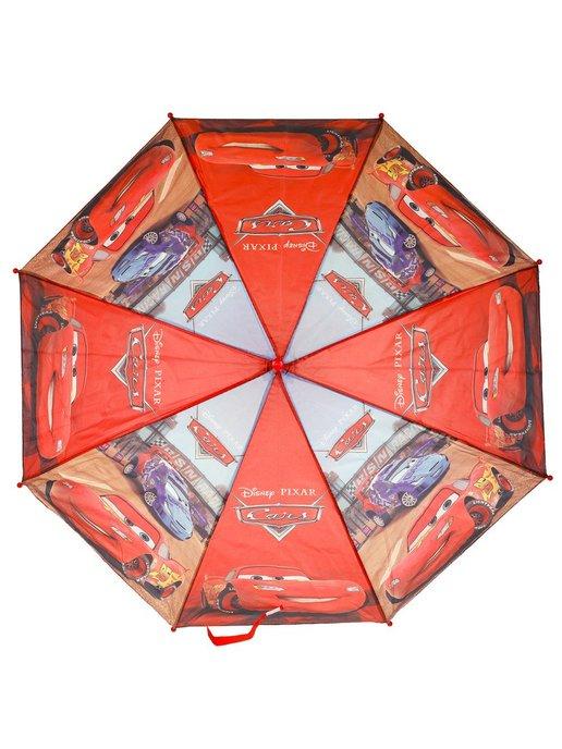 Зонт детский полуавтомат "Тачки" 45см со свистком
