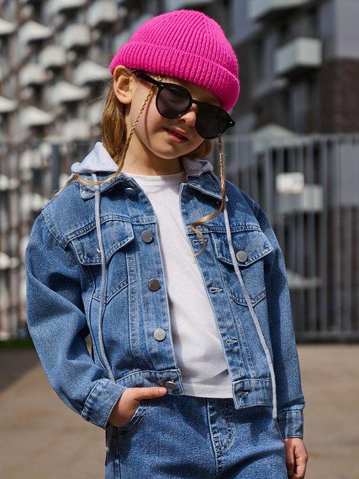 Kids Тыдыц | Куртка джинсовая оверсайз с капюшоном