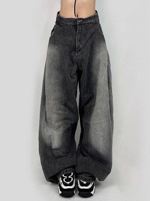 широкие джинсы багги y2k