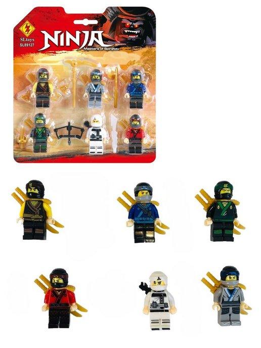 Конструктор Ninjago минифигурки Ниндзяго 6 шт. аналог лего