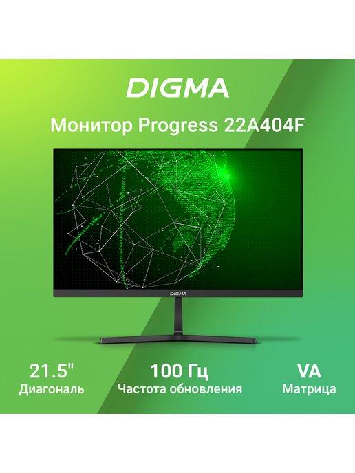 Монитор 21.5" Progress 22A404F черный