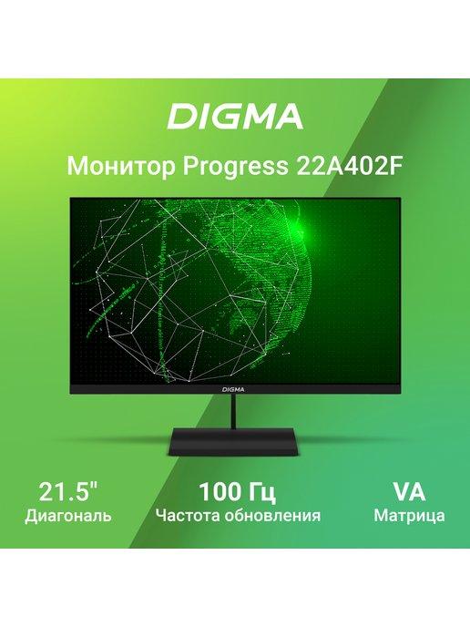 Монитор 21.5" Progress 22A402F черный