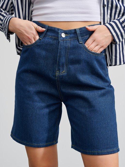 Шорты джинсовые удлиненные