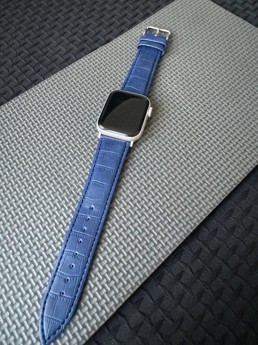 Кожаный ремешок для часов Apple Watch 42 44 45 49 mm