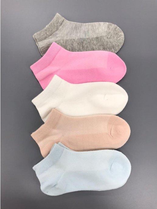 Носки для девочки летние в сеточку 5 пар