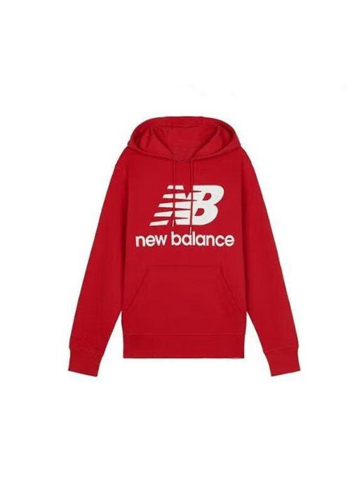 Худи с капюшоном и принтом оверсайз New Balance