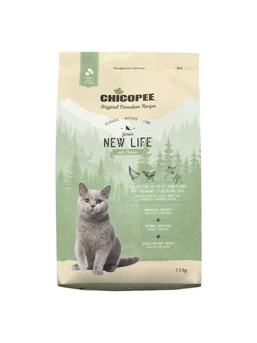 Сухой корм для котят CNL Junior New Life с курицей 1,5кг