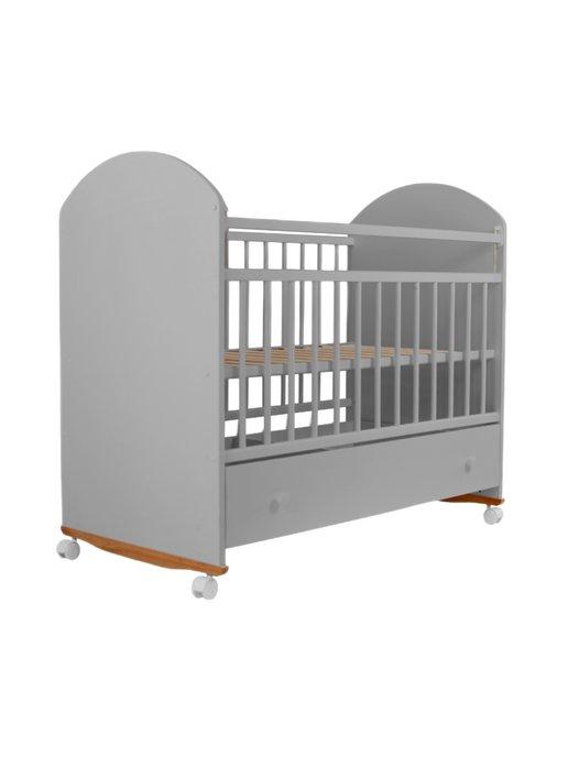 Кроватка для новорожденного качалка с ящиком 120х60