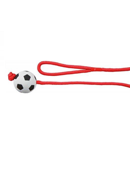 Игрушка для собак Мяч футбольный на веревке