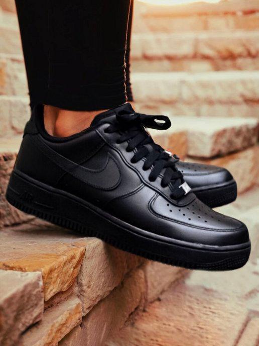 Four Street | Кроссовки Air Force 1 черные форсы